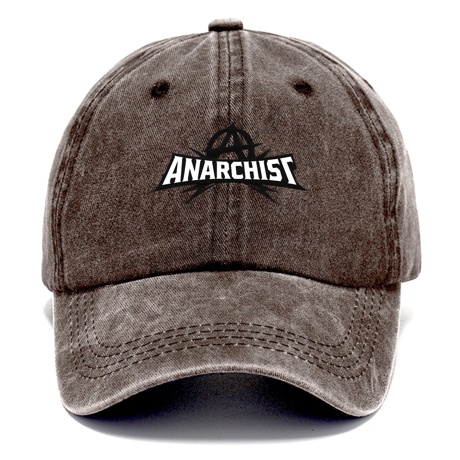Bold typography design - "ANARCHIST" - no masters, self-governed - Classic Cap - Brown