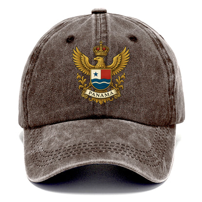Panama Heritage Badge  - Classic Cap - Brown