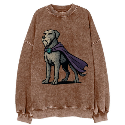 Irish Wolfhound Mystic Hero  - Vintage Sweatshirt - Brown