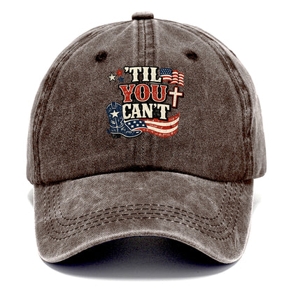 Til You Cant - Patriot Cross - Classic Cap - Brown