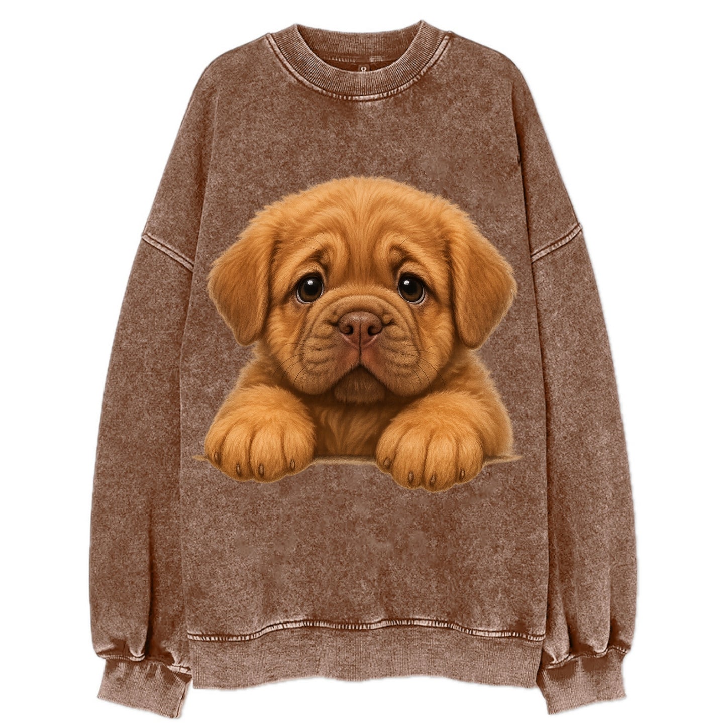 Neapolitan Mastiff  - Vintage Sweatshirt - Brown