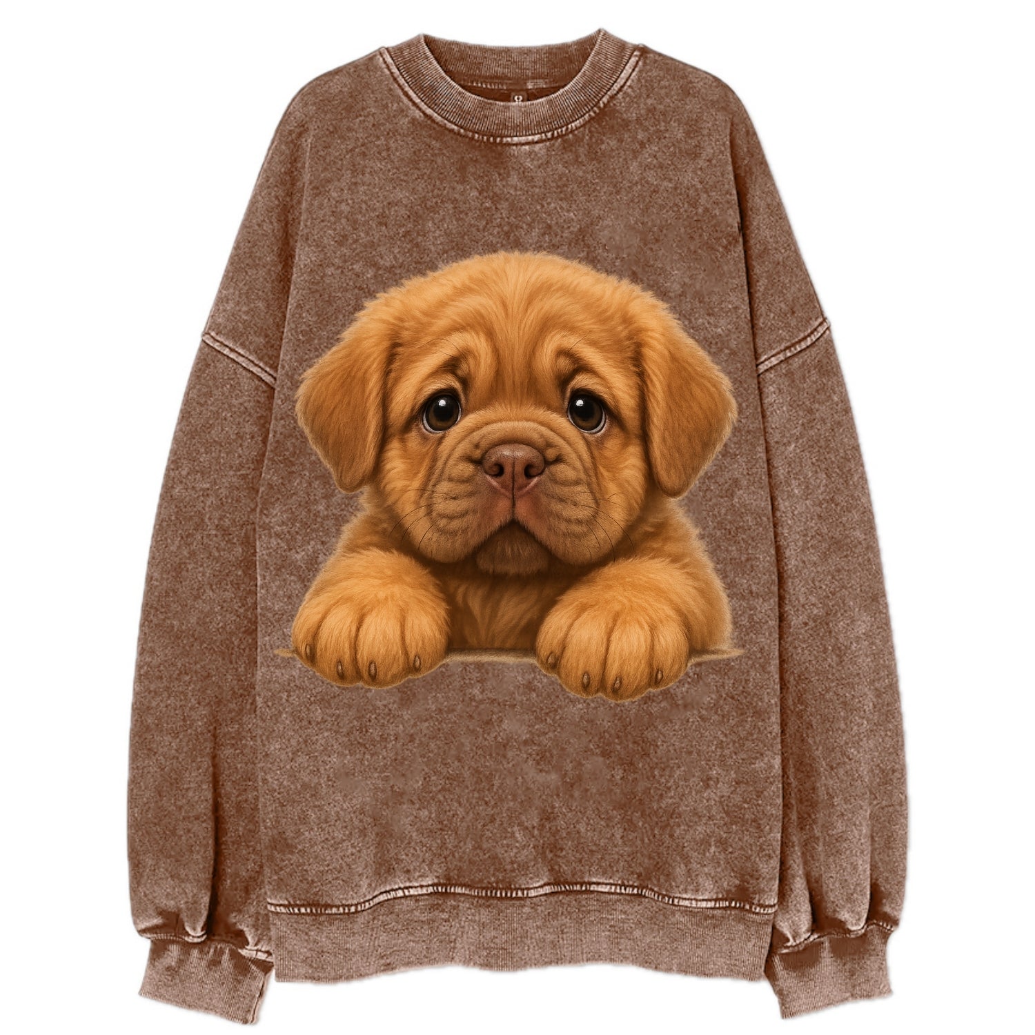 Neapolitan Mastiff  - Vintage Sweatshirt - Brown