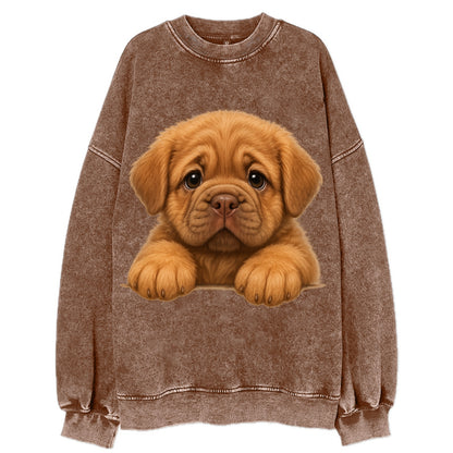 Neapolitan Mastiff  - Vintage Sweatshirt - Brown