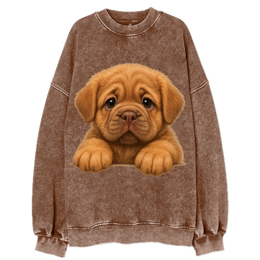 Neapolitan Mastiff  - Vintage Sweatshirt - Brown