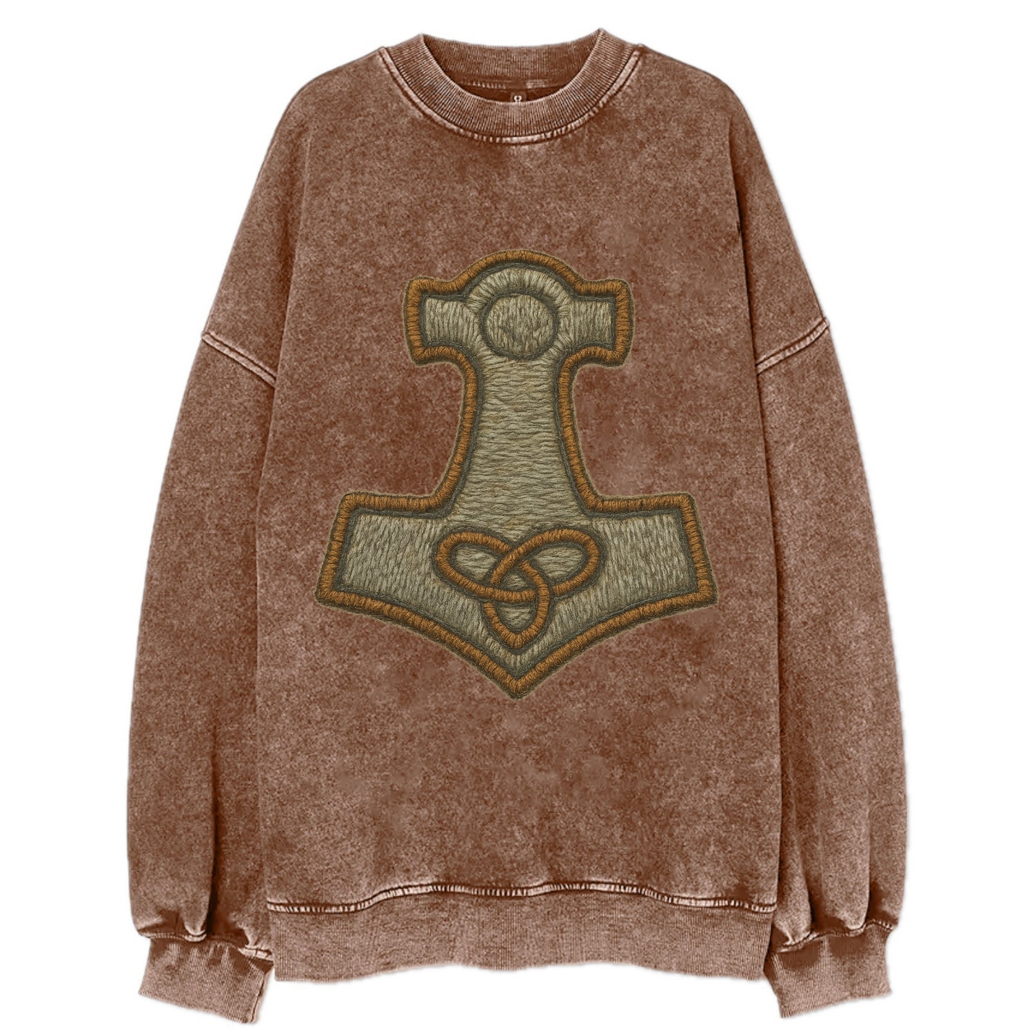 Mjolnir - Vintage Sweatshirt - Brown