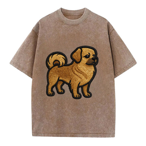 Tibetan Spaniel - Modern Tibetan breed d - Vintage T-shirt