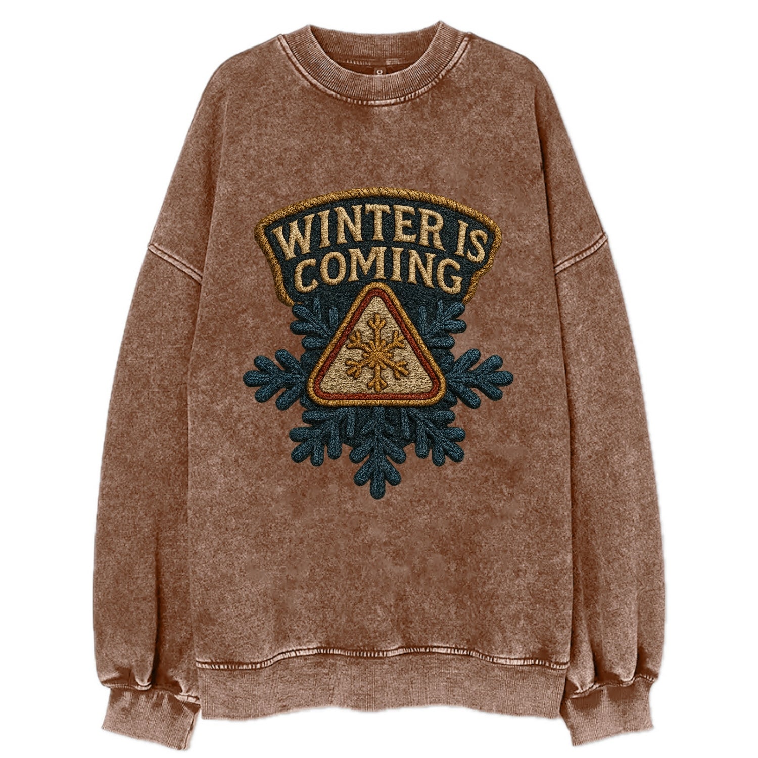 Winter Is Coming  - Vintage Sweatshirt - Brown