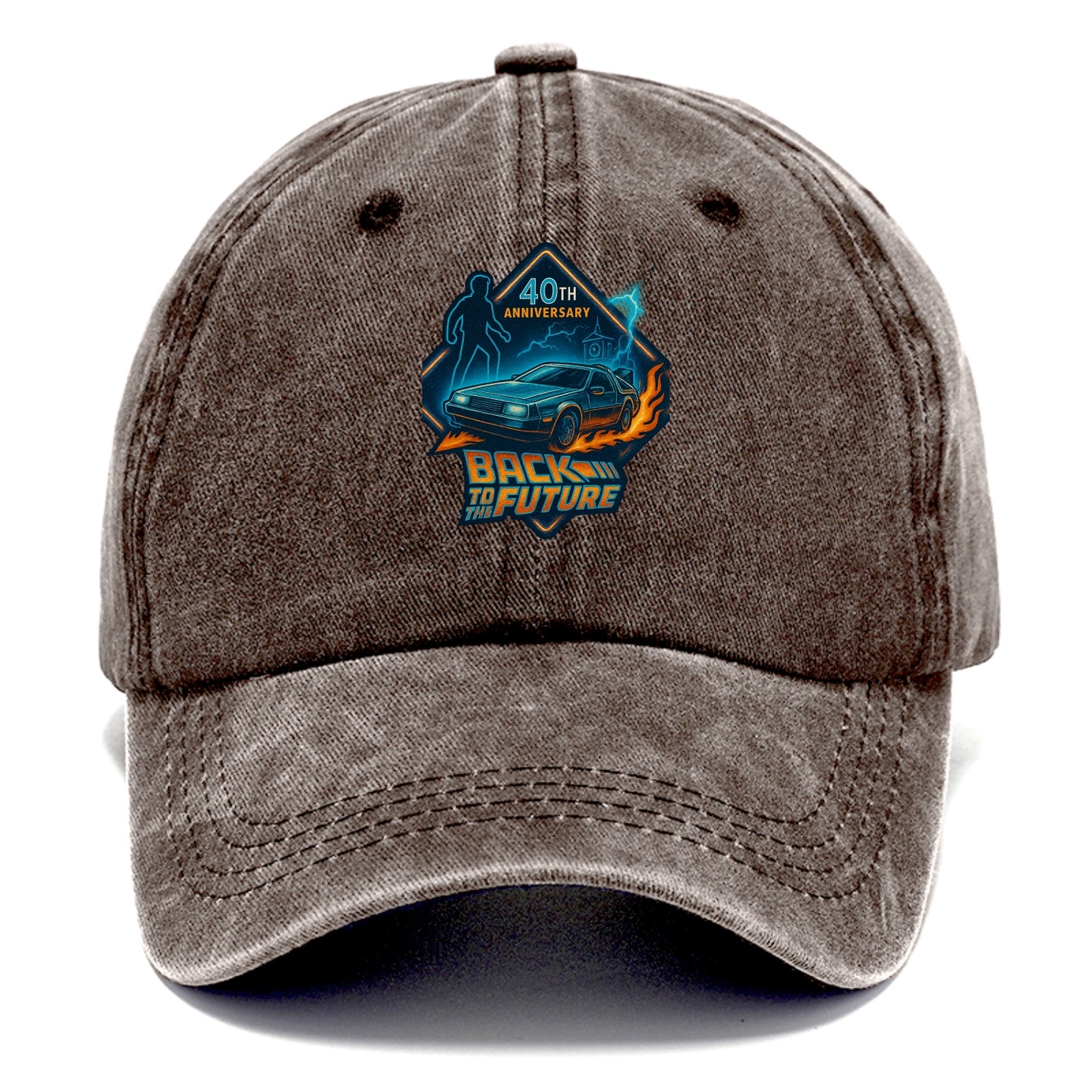 Back To The Future 40th Anniversary 2 - Classic Cap - Brown