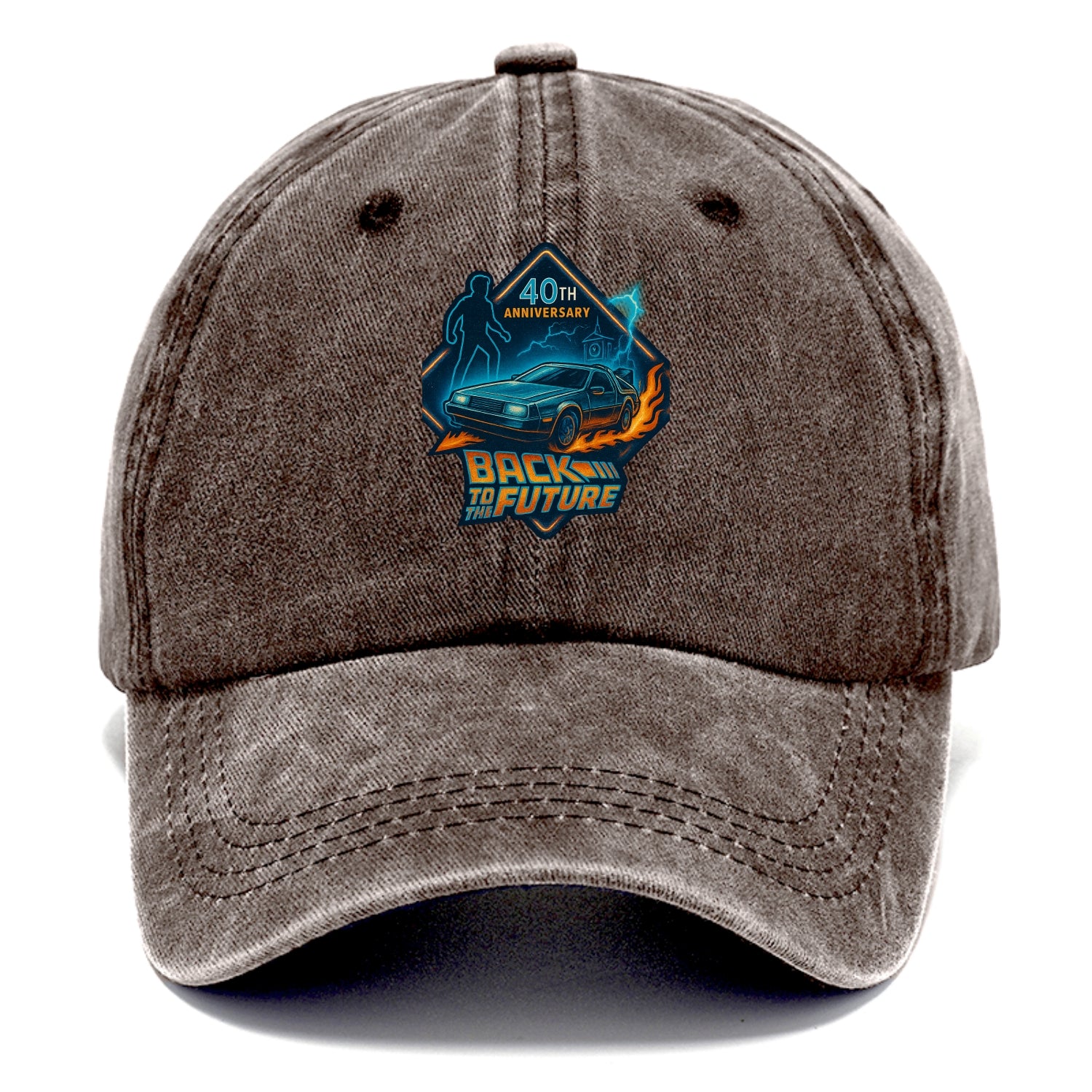 Back To The Future 40th Anniversary 2 - Classic Cap - Brown