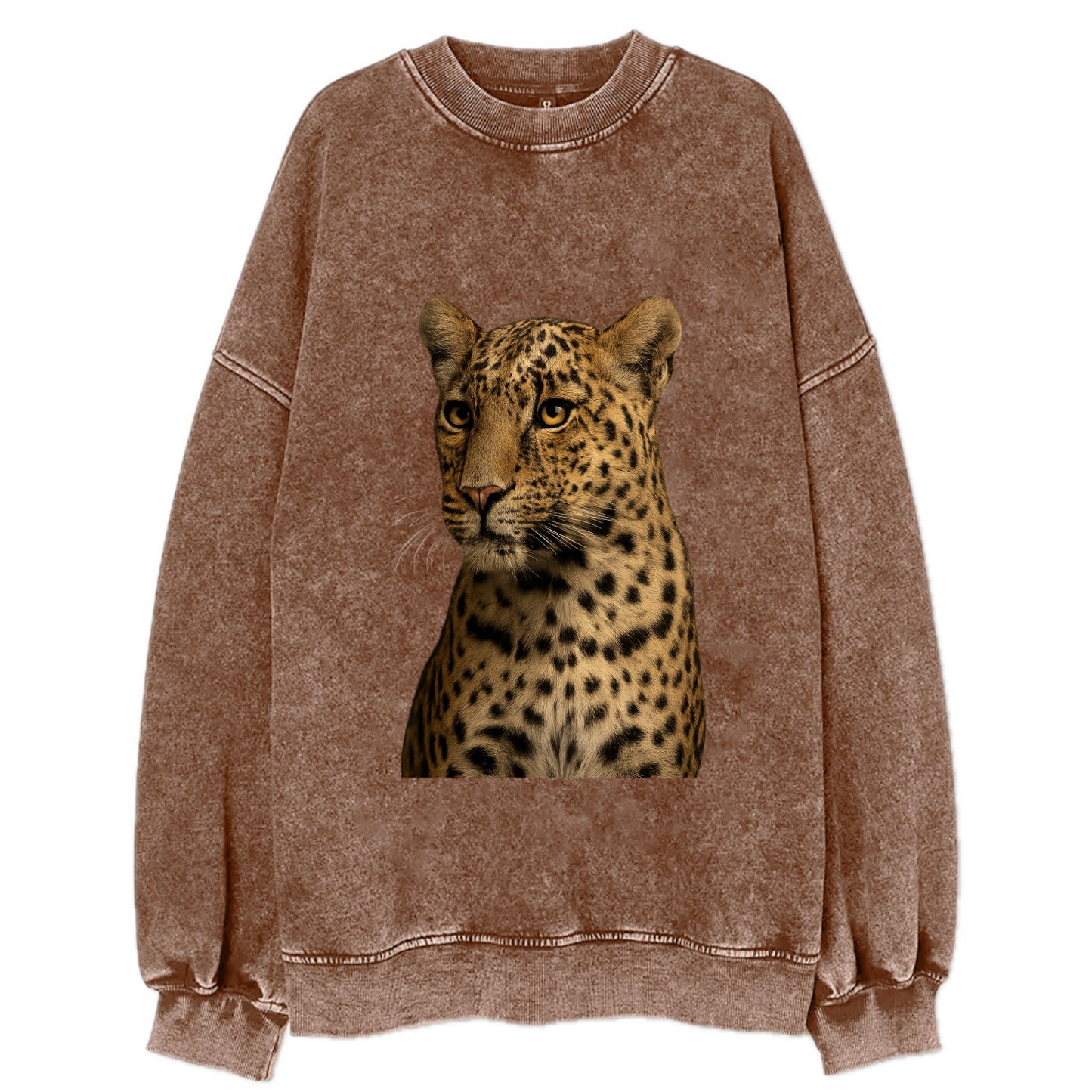 Leopard  - Vintage Sweatshirt - Brown