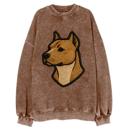 American Staffordshire Terrier - Modern - Vintage Sweatshirt - Brown
