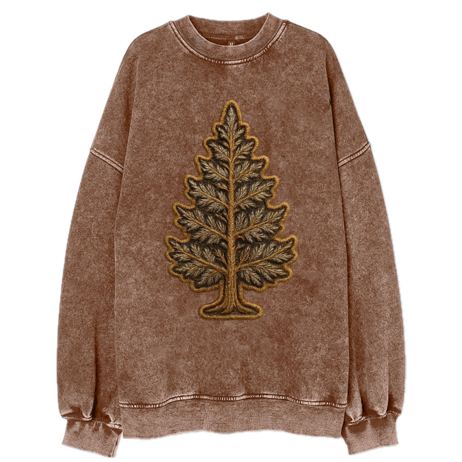 Pine Tree  - Vintage Sweatshirt - Brown