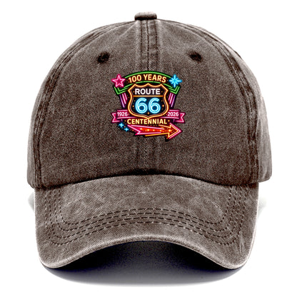 CENTENNIAL BADGE | 100 Years celebration emblem | 1926-2026 dates | Anniversary crest - Classic Cap - Brown