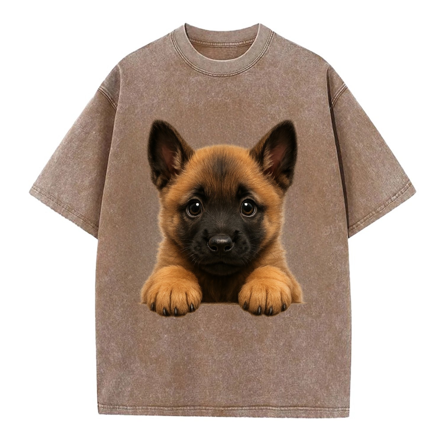 Belgian Malinois  - Vintage T-shirt - Brown