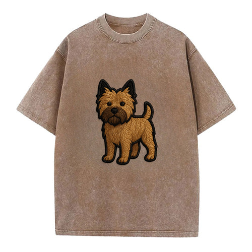 Cairn Terrier - Modern shaggy design wit - Vintage T-shirt