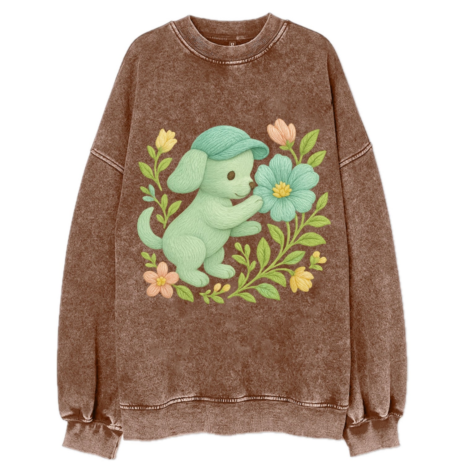 Mint Puppy - Vintage Sweatshirt - Brown
