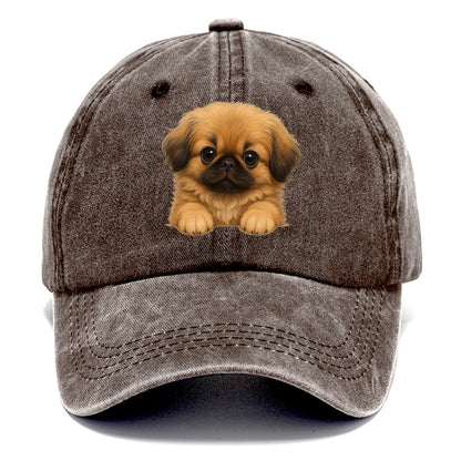 Pekingese  - Classic Cap - Brown