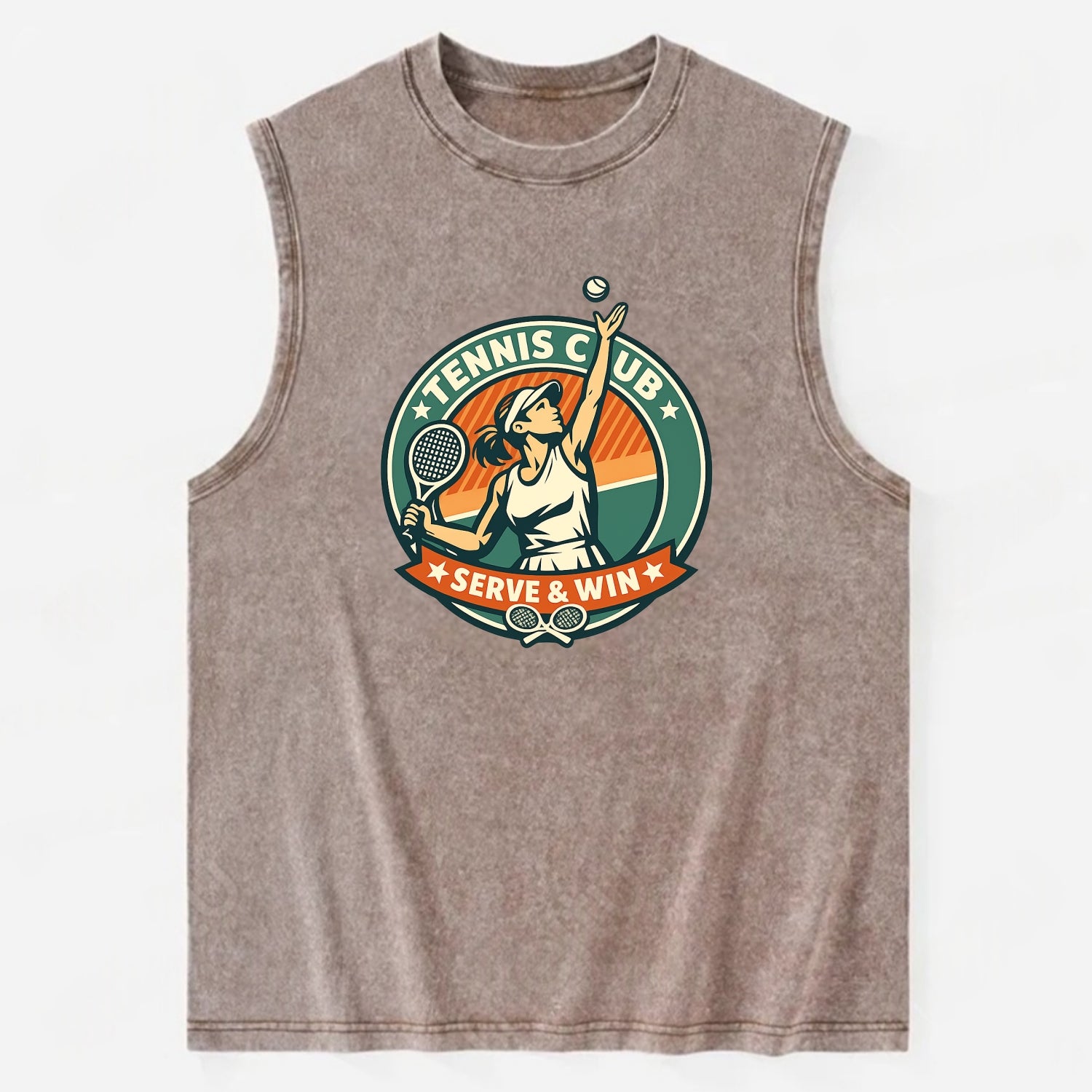 Ace in Motion - Vintage Washed Tank - Brown
