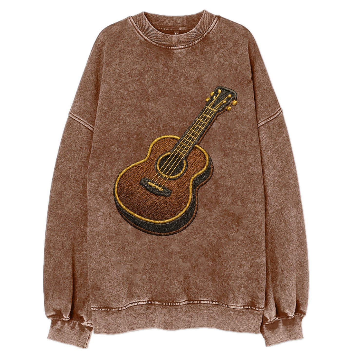 Vintage Guitar  - Vintage Sweatshirt - Brown