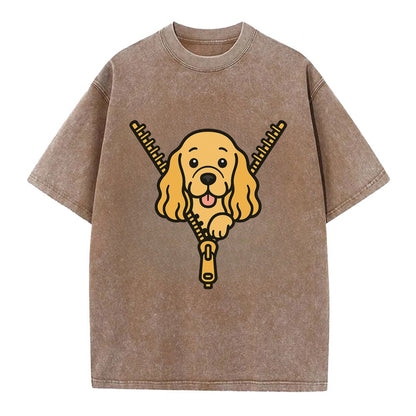 Cocker Spaniel - Vintage T-shirt - Brown