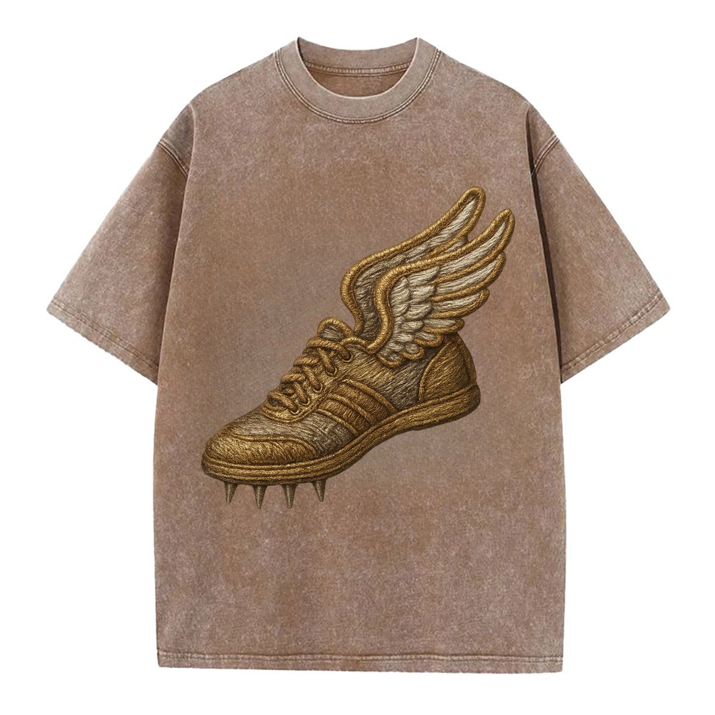 Track Shoe  - Vintage T-shirt - Brown