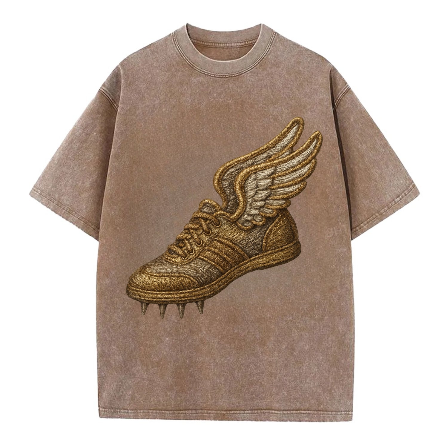 Track Shoe  - Vintage T-shirt - Brown