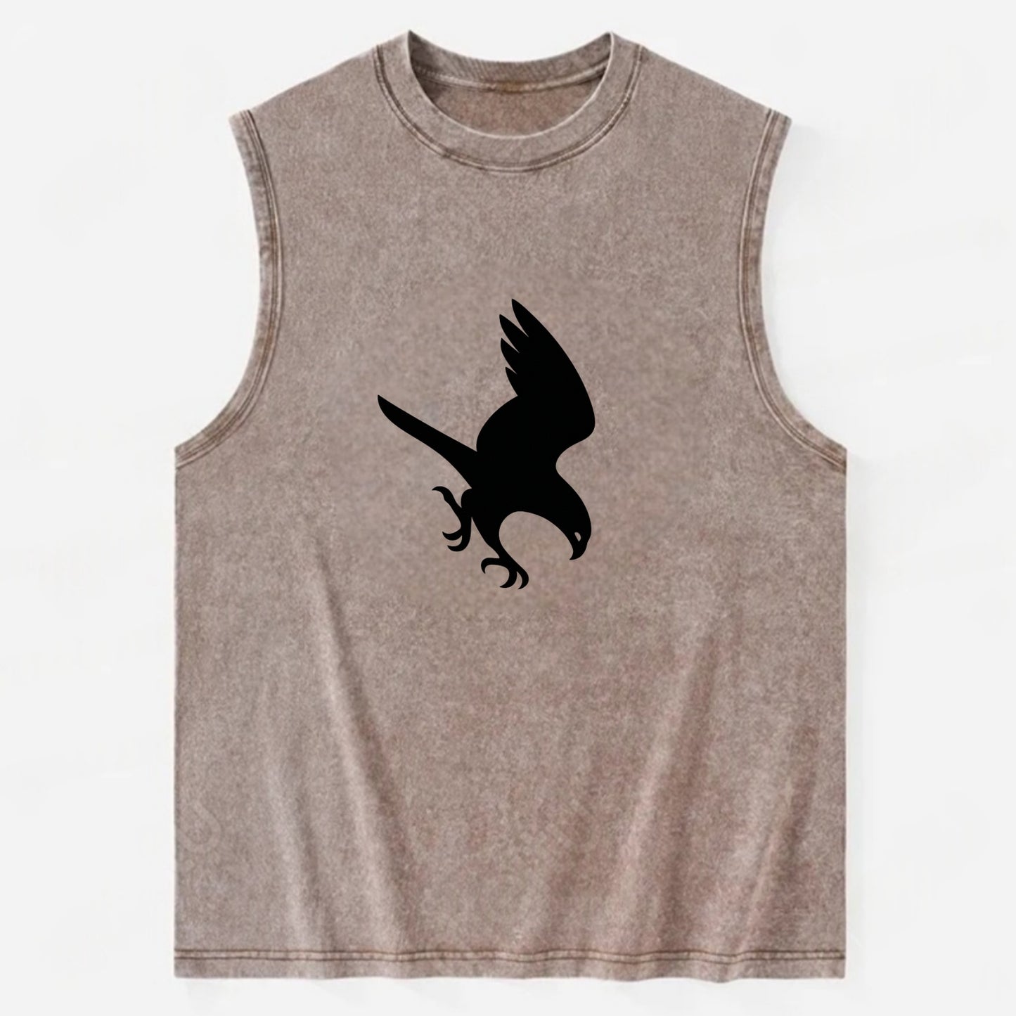 Hawk diving for prey - Vintage Washed Tank - Brown