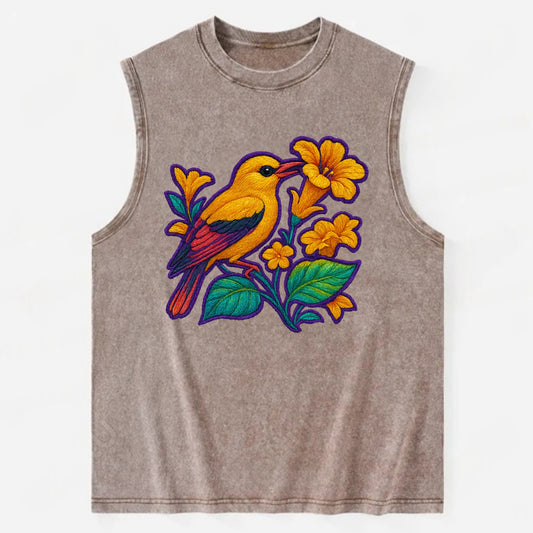 Golden Oriole - Vintage Washed Tank - Brown