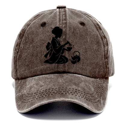 Geisha traditional tea ceremony - Classic Cap - Brown