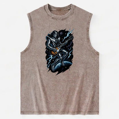 Ace in Zero Gravity - Vintage Washed Tank - Brown