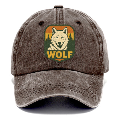 Arctic White Wolf  - Classic Cap - Brown