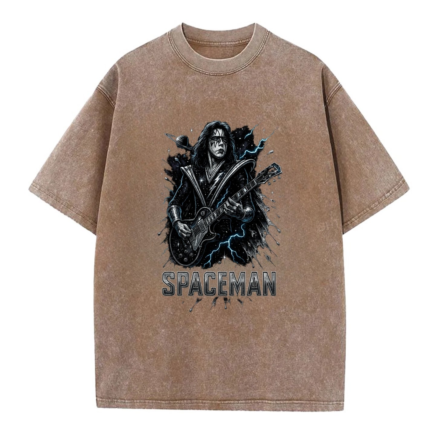 Silver Splash - Vintage T-shirt - Brown
