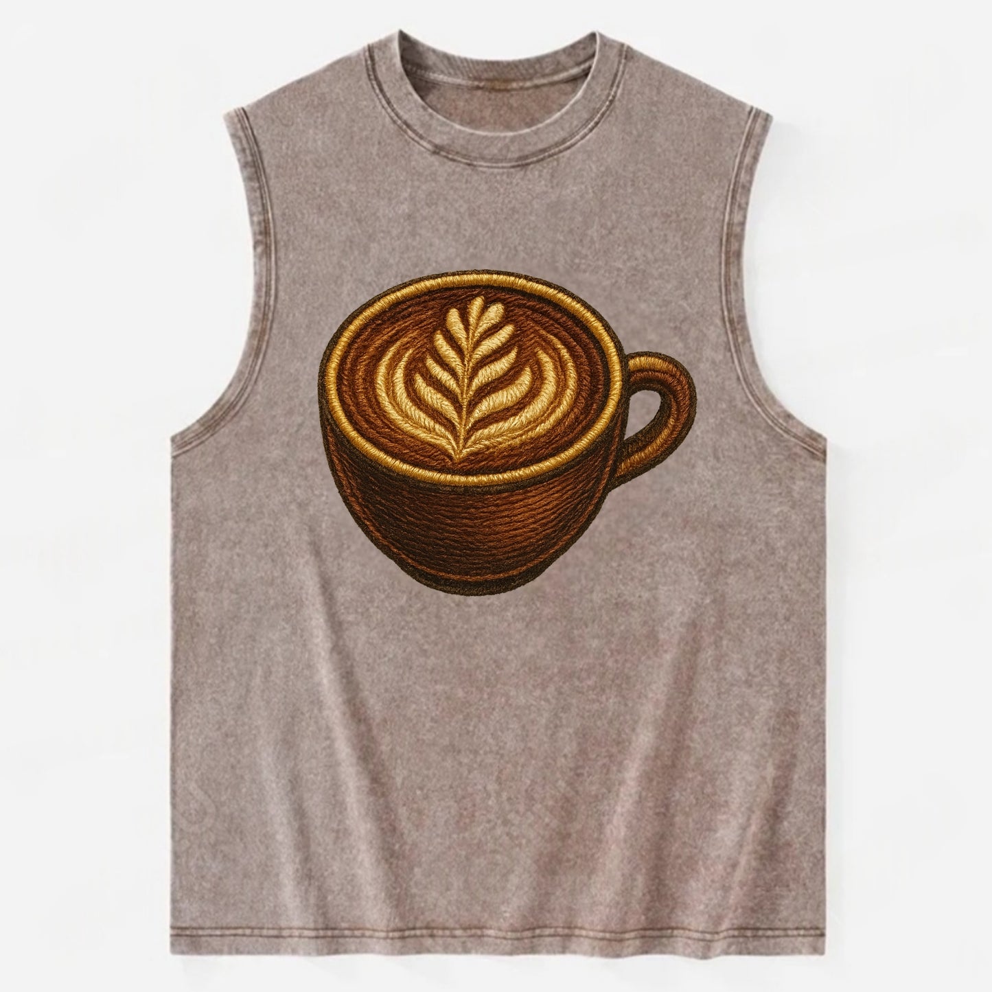 Latte Art  - Vintage Washed Tank - Brown
