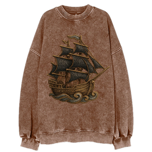 Pirate Ship  - Vintage Sweatshirt