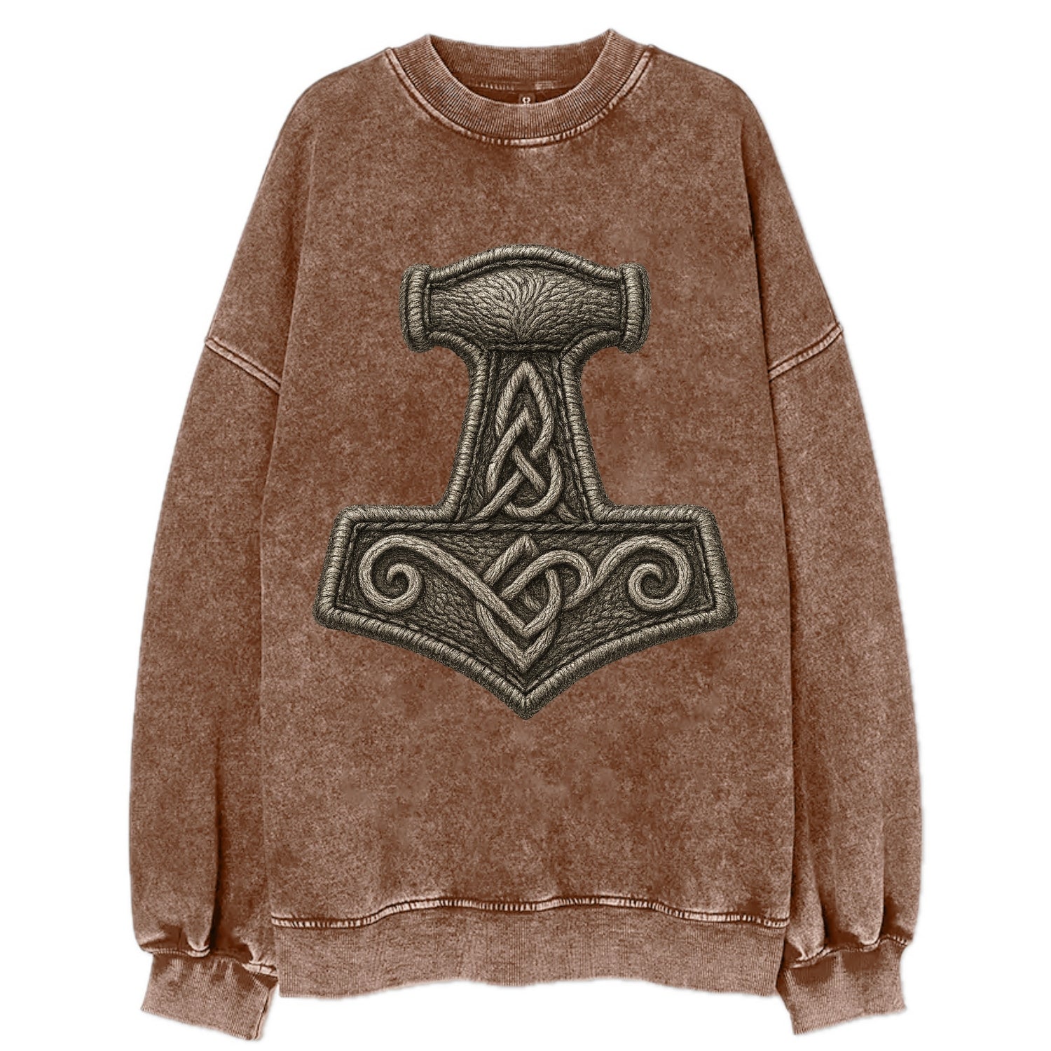 Mjolnir  - Vintage Sweatshirt - Brown