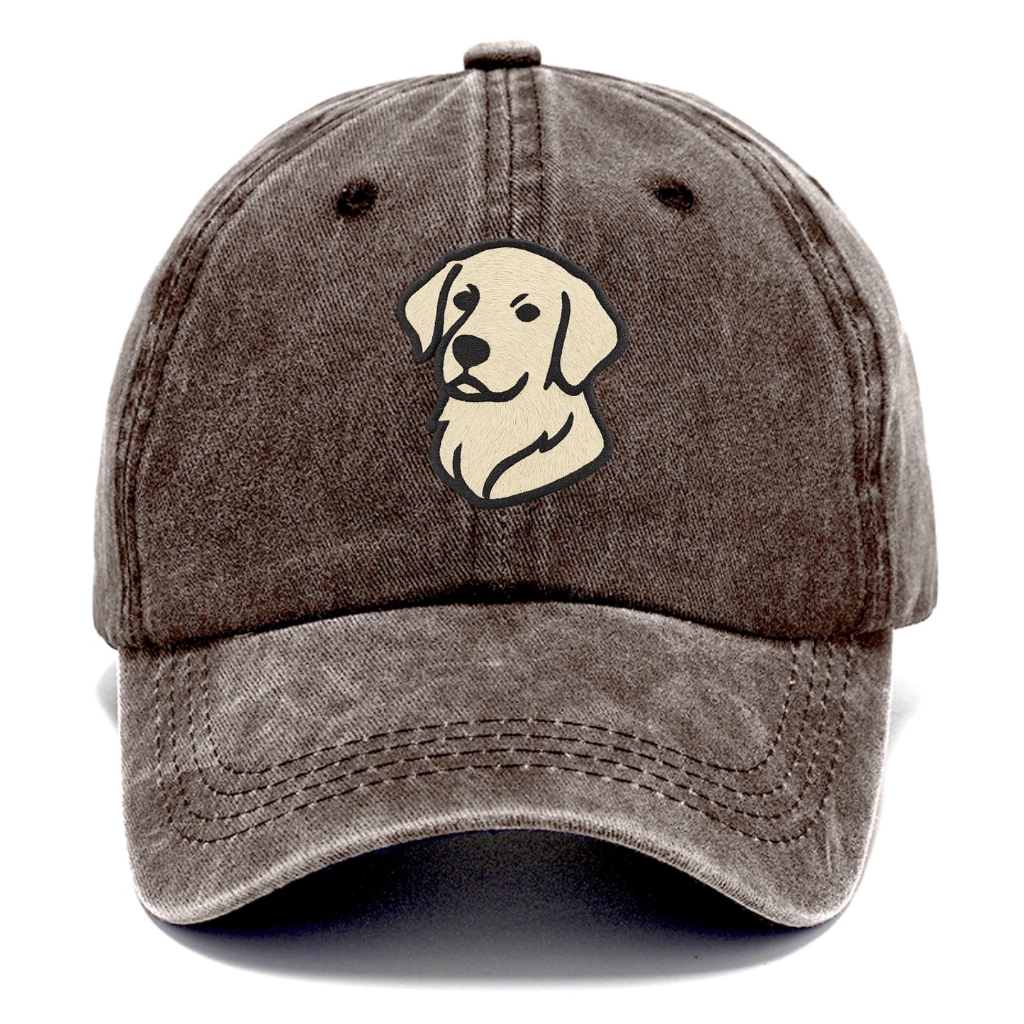 Golden Retriever - Head tilt curious pos Classic Cap - Brown