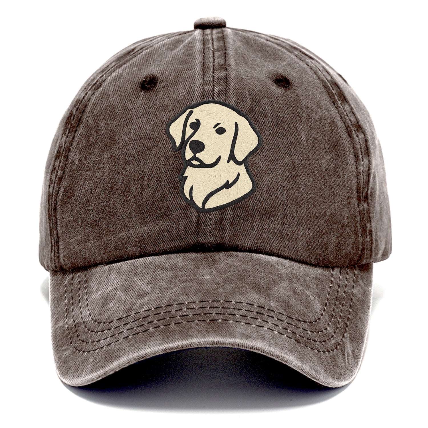 Golden Retriever - Head tilt curious pos Classic Cap - Brown