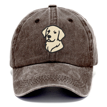 Golden Retriever - Head tilt curious pos Classic Cap - Brown