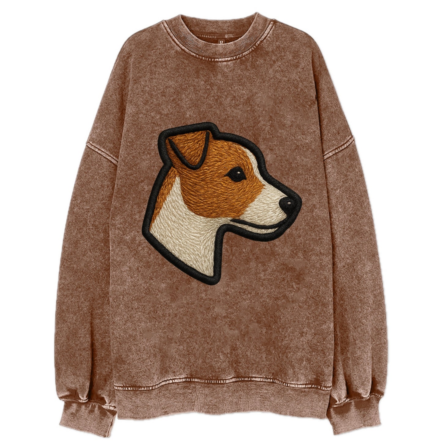 Jack Russell Terrier - Modern small terr - Vintage Sweatshirt - Brown