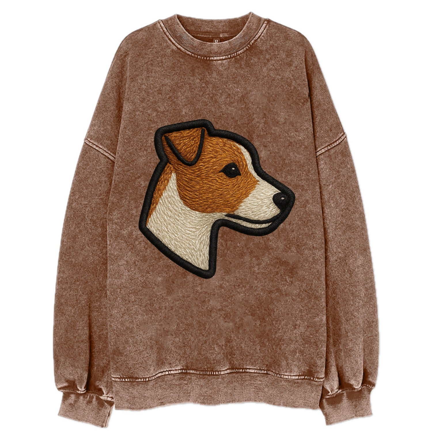 Jack Russell Terrier - Modern small terr - Vintage Sweatshirt - Brown