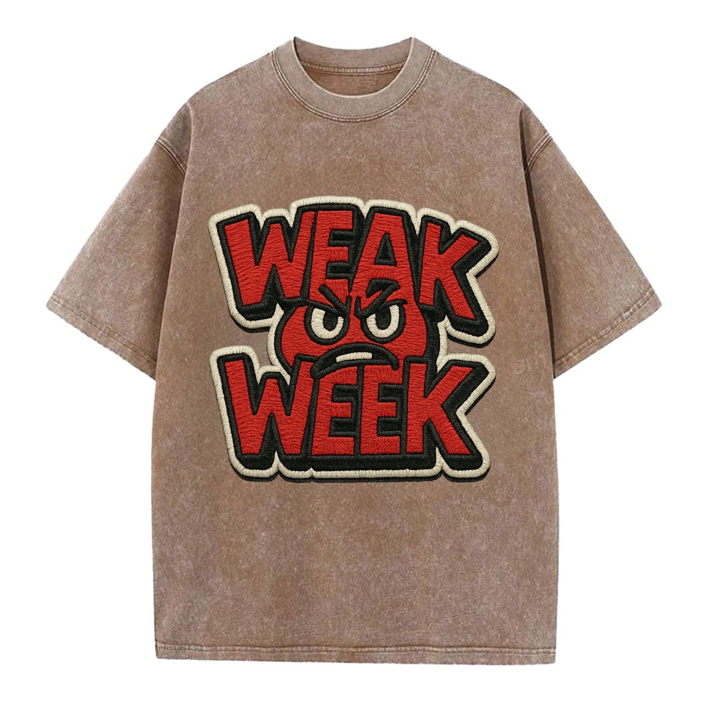 WEAK;WEEK WARRIOR Monday Blue Cap - Vintage T-shirt - Brown
