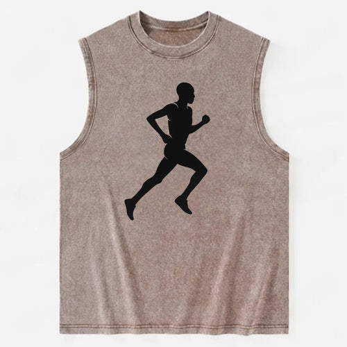 Kenyan distance runner stride - Vintage Washed Tank