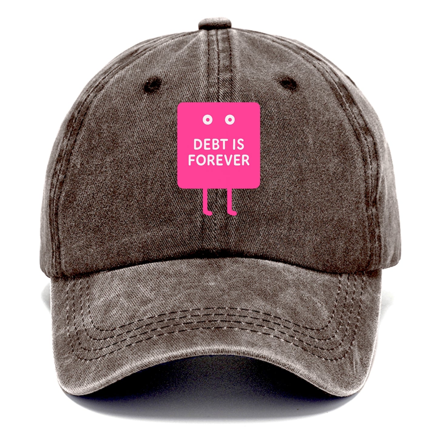 DEBT IS FOREVER | Immortal credit card - Classic Cap - Brown