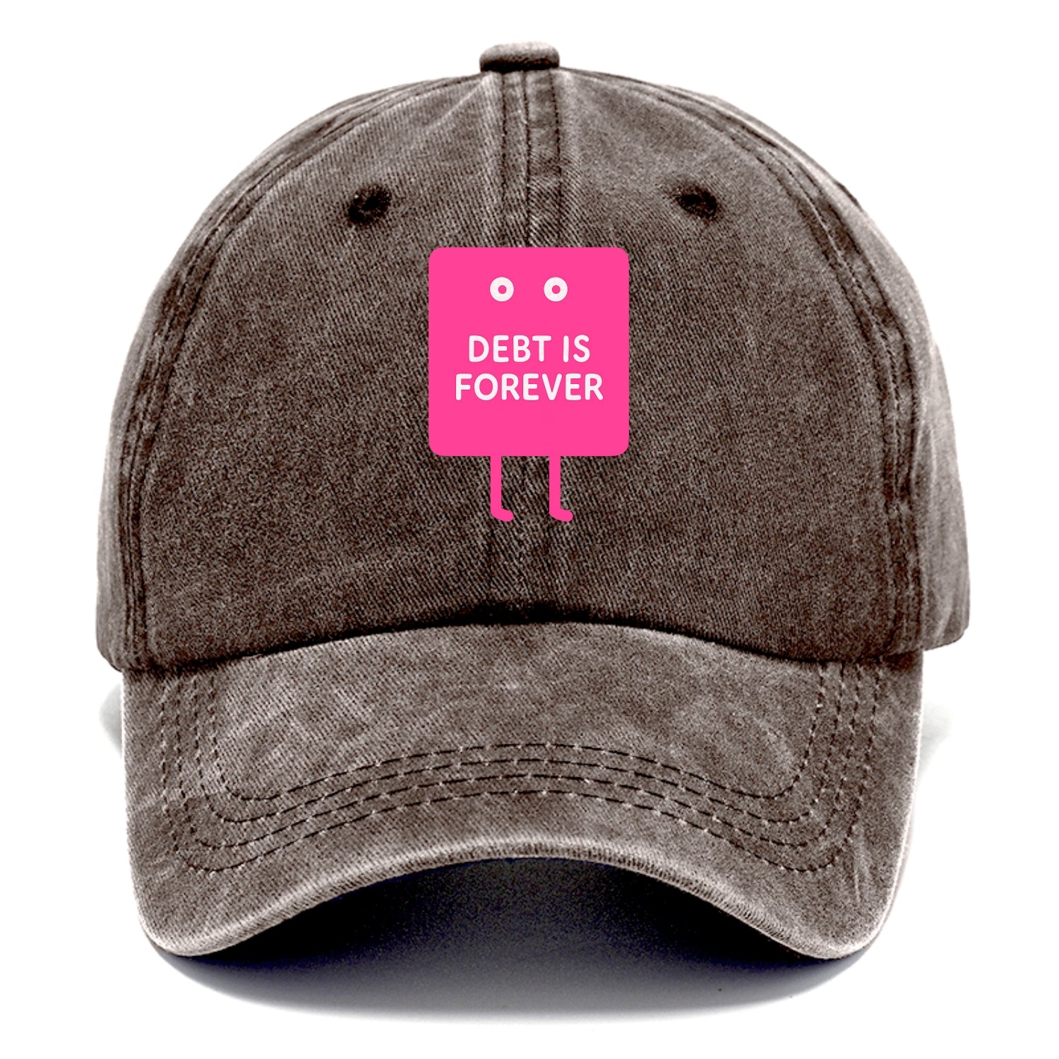 DEBT IS FOREVER | Immortal credit card - Classic Cap - Brown