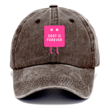 DEBT IS FOREVER | Immortal credit card - Classic Cap - Brown