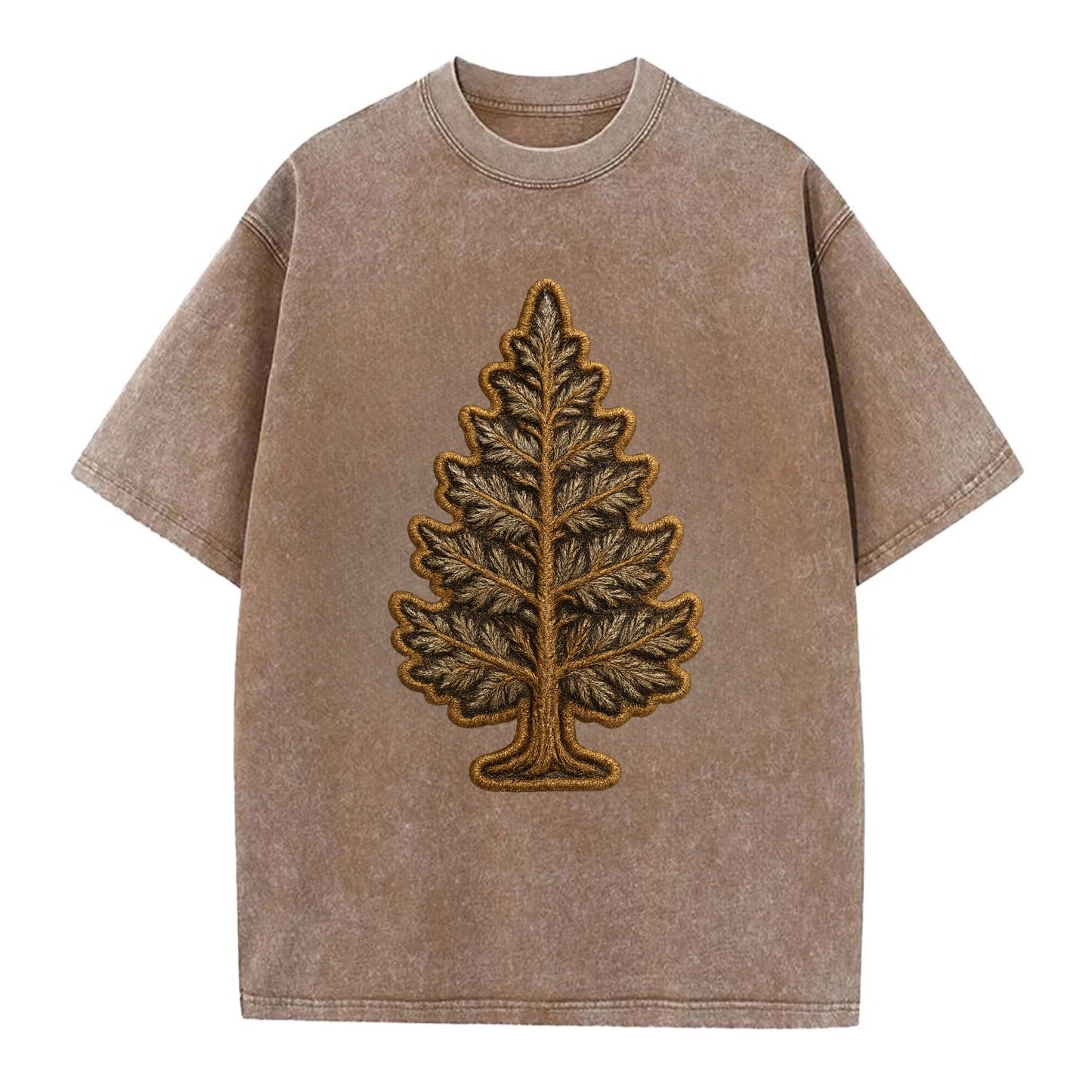 Pine Tree  - Vintage T-shirt - Brown
