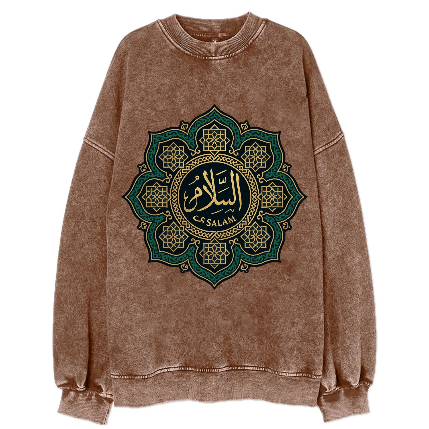 As-Salam Mandala - Vintage Sweatshirt - Brown