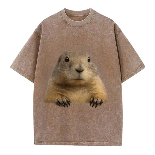 Prairie Dog  - Vintage T-shirt - Brown