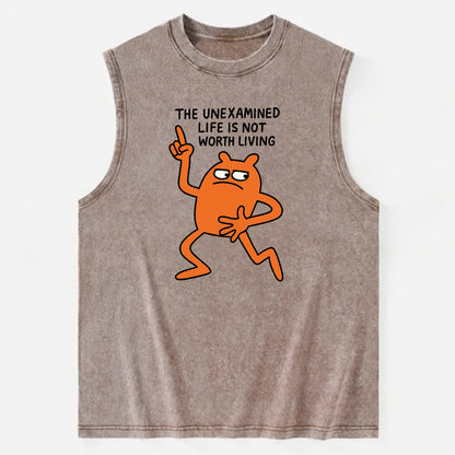 SIDE EYE PROFESSIONAL | Eyes looking sideways - Vintage Washed Tank - Brown