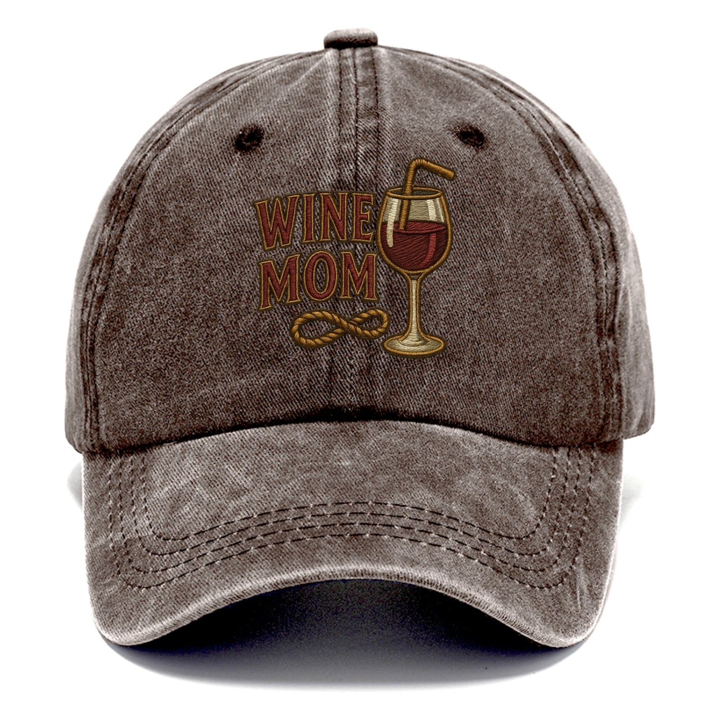 Wine Mom  - Classic Cap - Brown